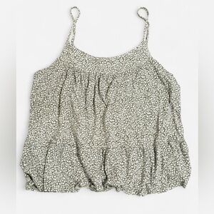 Green Floral Women's Tank